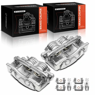 2 Pcs Front Brake Caliper with Bracket