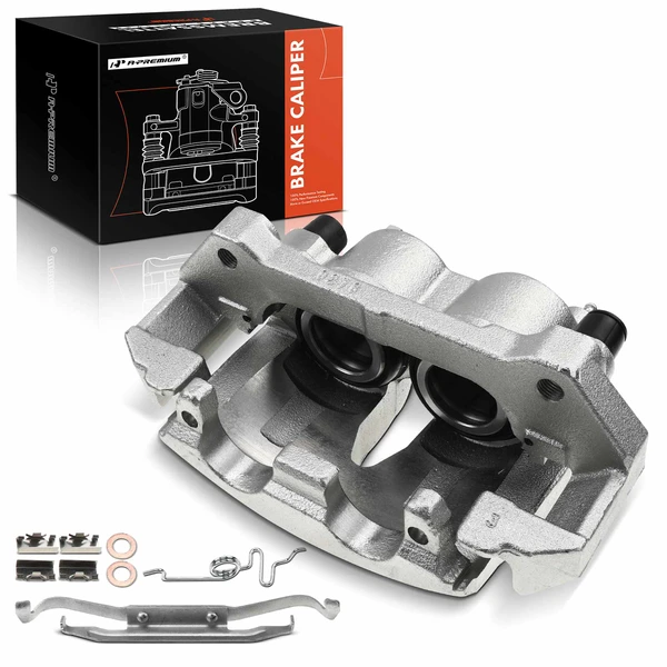 1-PC Brake Caliper, Front Left Driver Side, 2-Piston, A-Premium APBC1201