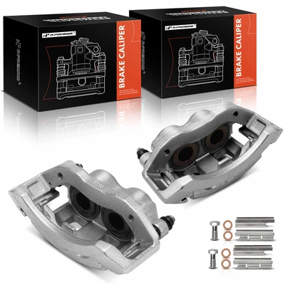 2 Pcs Front Brake Caliper with Bracket