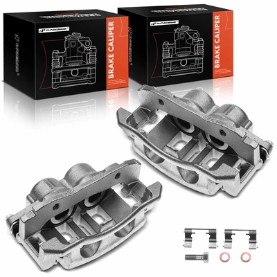 2 Pcs Front Brake Caliper with Bracket