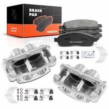 6 Pcs Front Disc Brake Calipers + Ceramic Pads