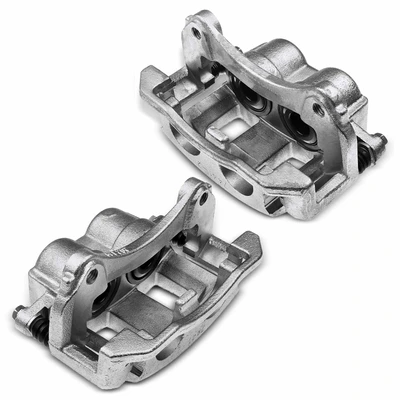 2 Pcs Front Brake Caliper with Bracket