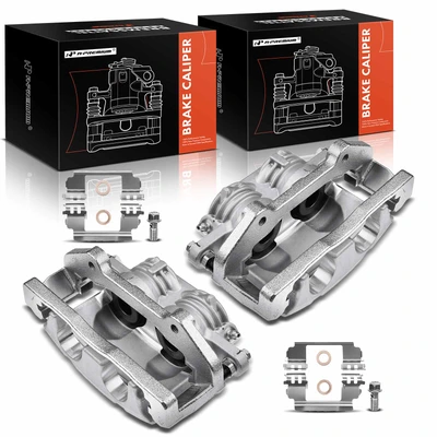 2 Pcs Front Brake Caliper with Bracket