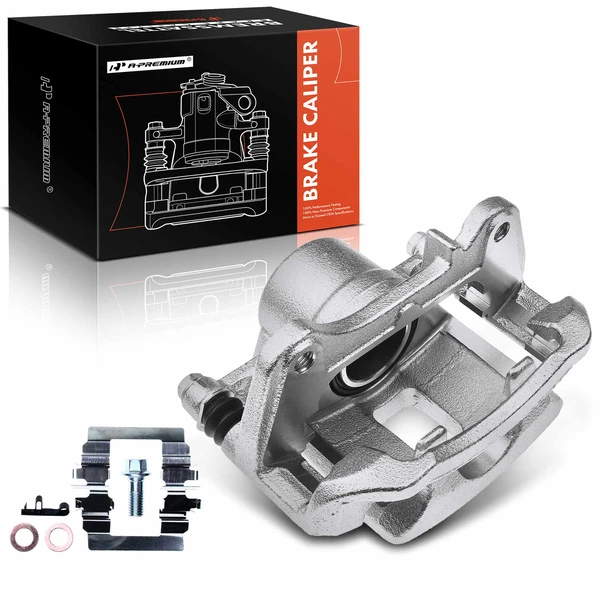 1-PC Brake Caliper, Front Left Driver Side, 1-Piston, A-Premium APBC1728