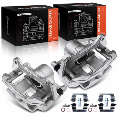 2 Pcs Front Brake Caliper with Bracket