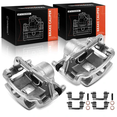 2 Pcs Front Brake Caliper with Bracket