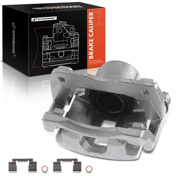 1-PC Brake Caliper, Front Right Passenger Side, 1-Piston, A-Premium APBC0608