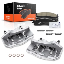 6 Pcs Front Brake Calipers & Ceramic Brake Pads