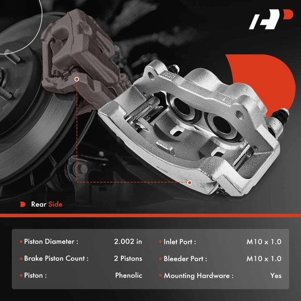 2-PC Brake Caliper, Rear Driver & Passenger, 2-Piston, A-Premium APBC2951