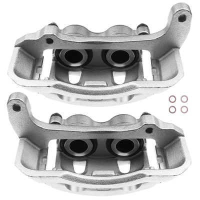 2 Pcs Front Brake Caliper with Bracket