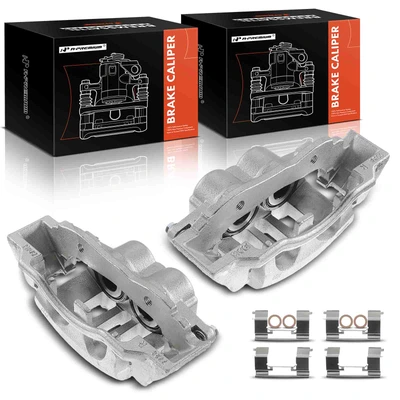2 Pcs Front Brake Caliper with Bracket
