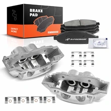 6 Pcs Front Brake Calipers & Ceramic Brake Pads