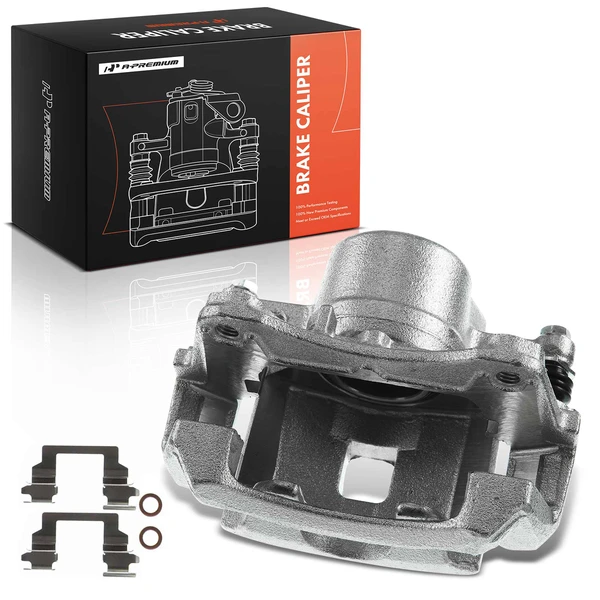 1-PC Brake Caliper, Front Left Driver Side, 1-Piston, A-Premium APBC0876