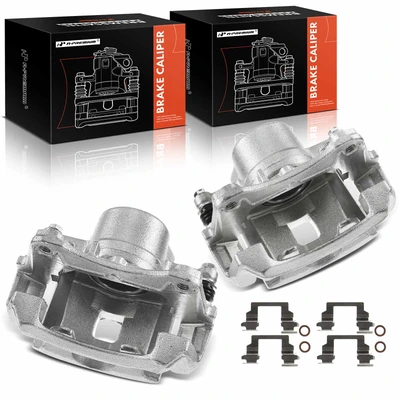 2 Pcs Front Brake Caliper with Bracket