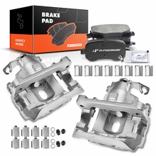 6 Pcs Rear Brake Calipers & Ceramic Brake Pads