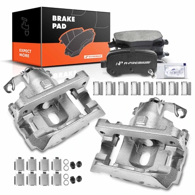 6 Pcs Rear Brake Calipers & Ceramic Brake Pads
