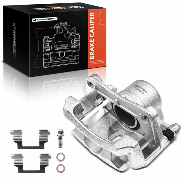 1-PC Brake Caliper, Front Left Driver Side, 1-Piston, A-Premium APBC0169