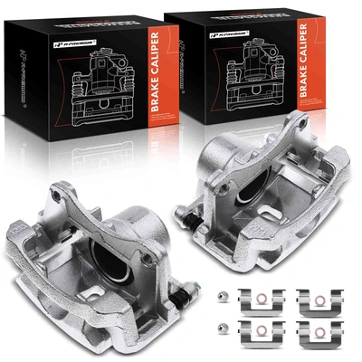 2 Pcs Front Brake Caliper with Bracket