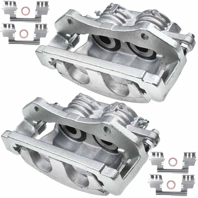 2 Pcs Front Brake Caliper with Bracket