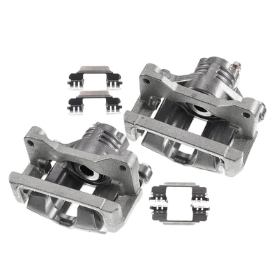 2 Pcs Rear Disc Brake Calipers with Bracket