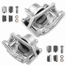 2 Pcs Front Disc Brake Calipers with Bracket