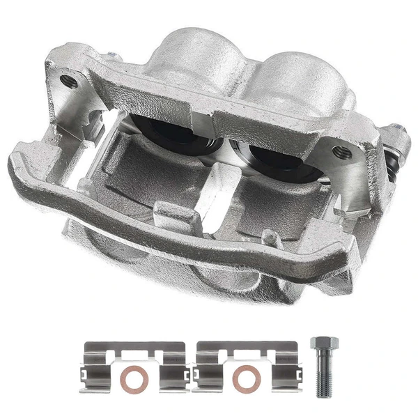 1-PC Brake Caliper, Front Left Driver Side, 2-Piston, A-Premium APBC0184