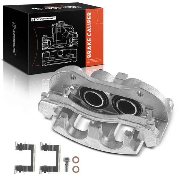 1-PC Brake Caliper, Front Left Driver Side, 2-Piston, A-Premium APBC0984