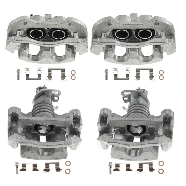 2011-2013 Chevrolet Impala 4-Pc Brake Caliper Front & Rear 2-Piston (Front); 1-Piston (Rear) A-Premium APBC1393