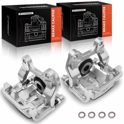 2 Pcs Rear Brake Caliper with Bracket