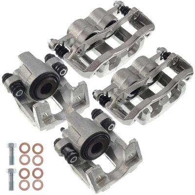 4 Pcs Front & Rear Disc Brake Calipers