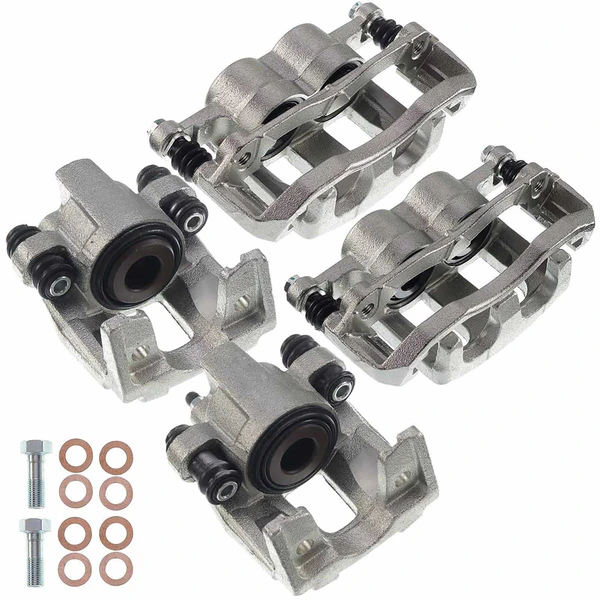 2006-2010 Mercury Mountaineer 4-Pc Brake Caliper Front & Rear 2-Piston (Front); 1-Piston (Rear) A-Premium APBC2458