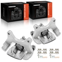 2Pcs Rear Driver & Passenger Brake Caliper with Bracket