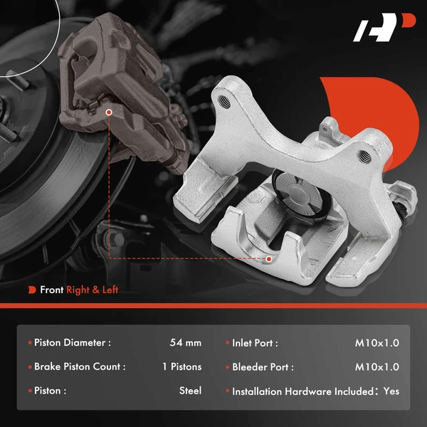 2-Pc Brake Caliper Rear Driver & Passenger 2-Piston A-Premium APBC4188