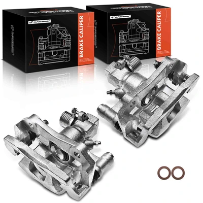 2 Pcs Rear Brake Caliper with Bracket