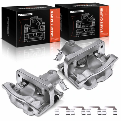 2 Pcs Rear Brake Caliper with Bracket