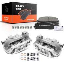 6 Pcs Front Disc Brake Calipers + Ceramic Pads