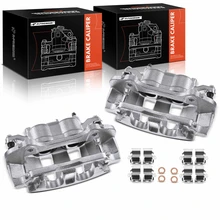 2 Pcs Front Brake Caliper with Bracket