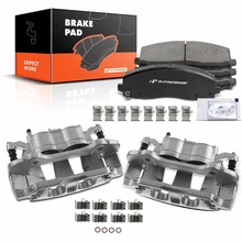 6 Pcs Front Disc Brake Calipers + Ceramic Pads