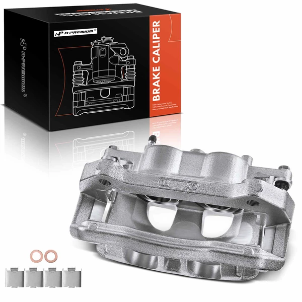 1-PC Brake Caliper, Front Right Passenger Side, 2-Piston, A-Premium APBC1053