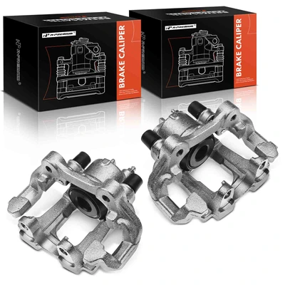 2 Pcs Rear Brake Caliper with Bracket