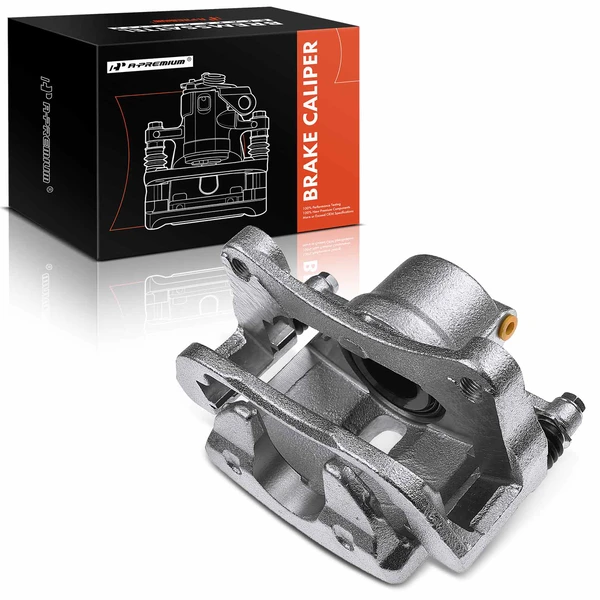 1-PC Brake Caliper, Front Left Driver Side, 1-Piston, A-Premium APBC0337