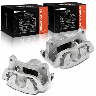 2 Pcs Front Brake Caliper with Bracket