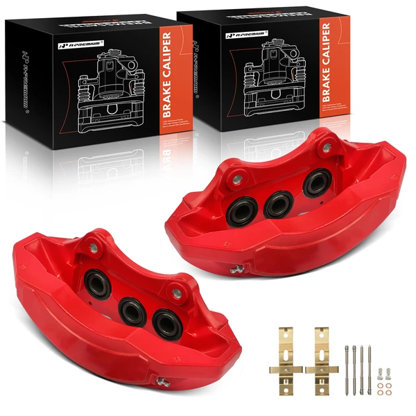 2-PC Brake Caliper, Front Driver & Passenger, 6-Piston, A-Premium APBC4352