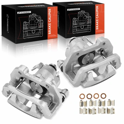 2 Pcs Rear Brake Caliper with Bracket