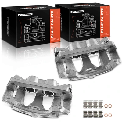 2 Pcs Rear Brake Caliper with Bracket