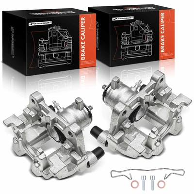 2 Pcs Rear Brake Caliper with Bracket
