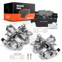 6 Pcs Rear Disc Brake Calipers & Ceramic Pads