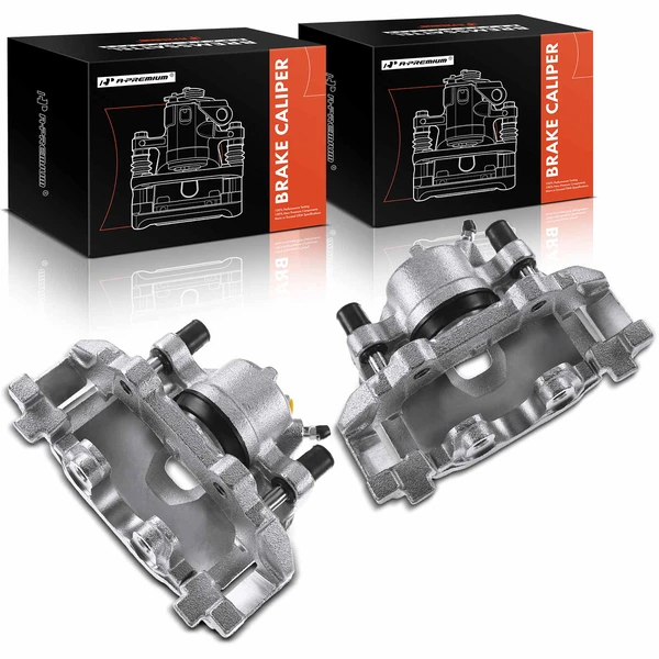 2013-2014 Ford Focus 2-Pc Brake Caliper Front Driver & Passenger 1-Piston A-Premium APBC1052