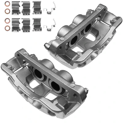 2 Pcs Front Brake Caliper with Bracket