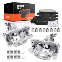 6 Pcs Rear Brake Calipers & Ceramic Brake Pads